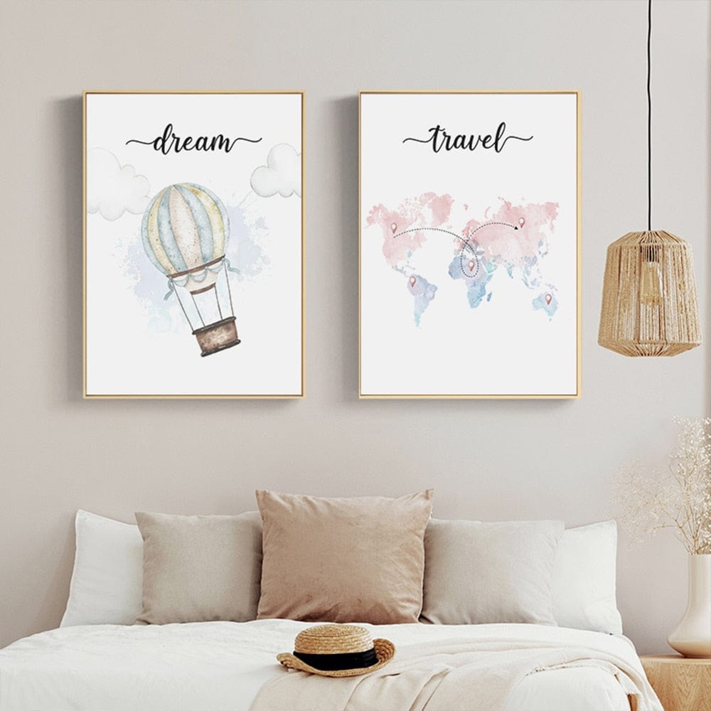Canvanation Carte Monde Affiche