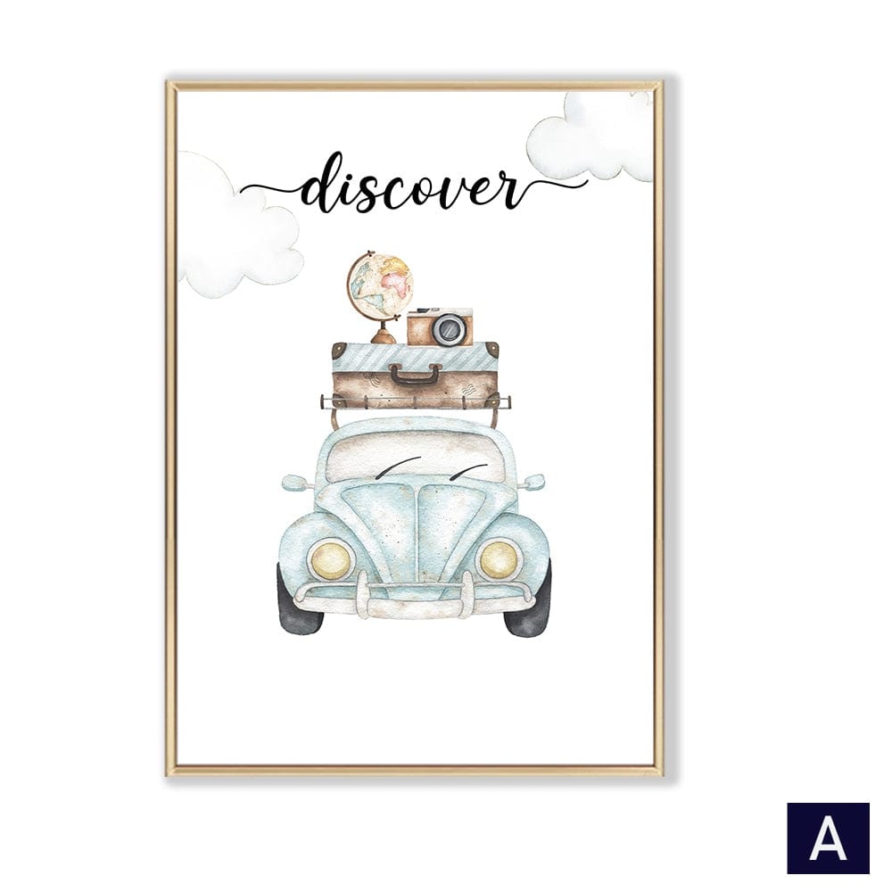 Canvanation 15x20cm No / 1302A Carte Monde Affiche