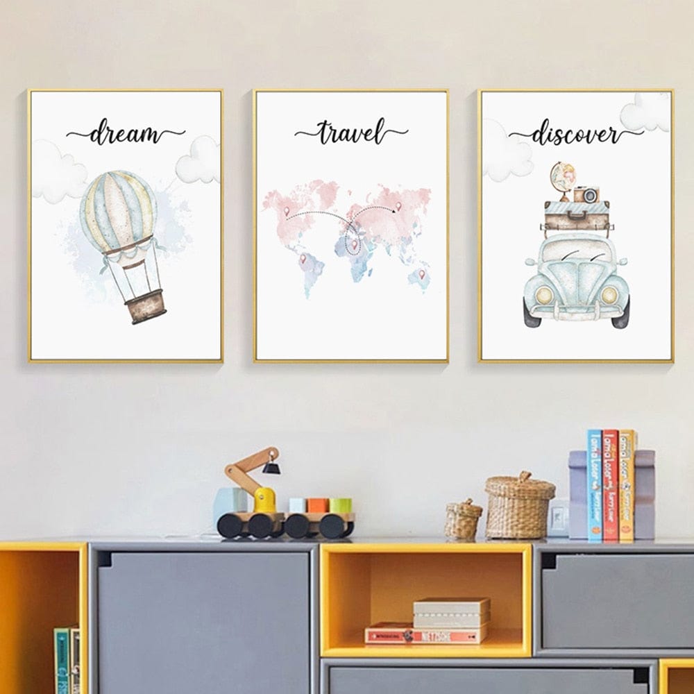 Canvanation Carte Monde Affiche