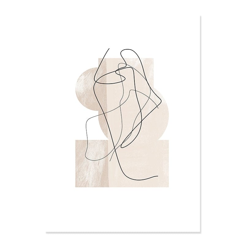 Canvanation 50x70 cm no frame / PICTURE C Peinture Abstraite Beige