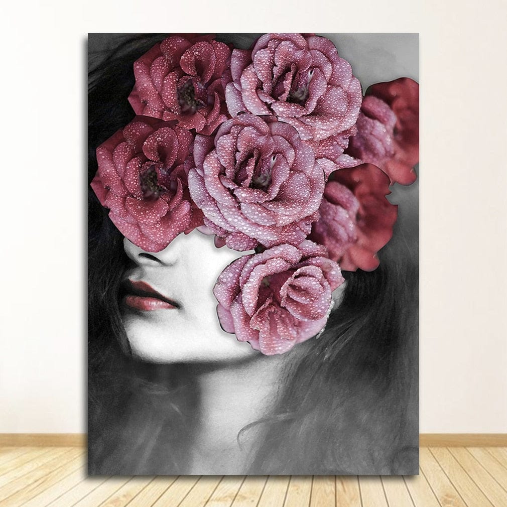 Canvanation 60x90cm / 0503XX15 Affiche Femme Fleurs Cheveux