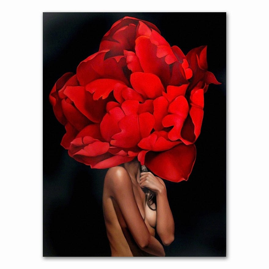 Canvanation 60x90cm / 0503XX17 Affiche Femme Fleurs Cheveux