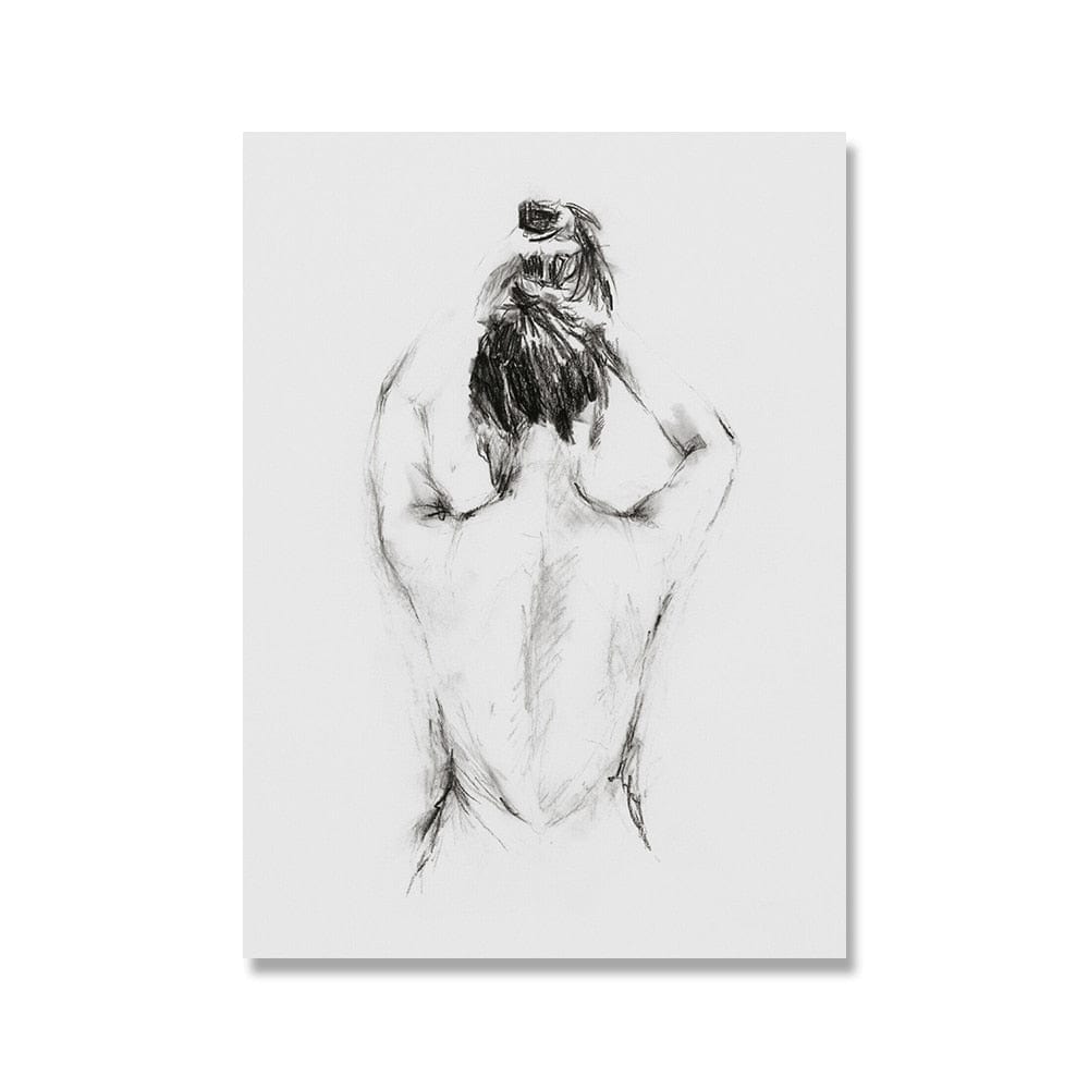 Canvanation 40x60cm Peinture Femme De Dos Adulte