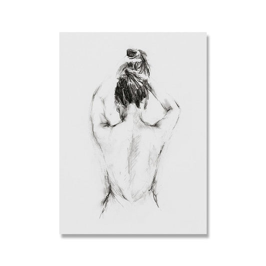 Canvanation 40x60cm Peinture Femme De Dos Adulte