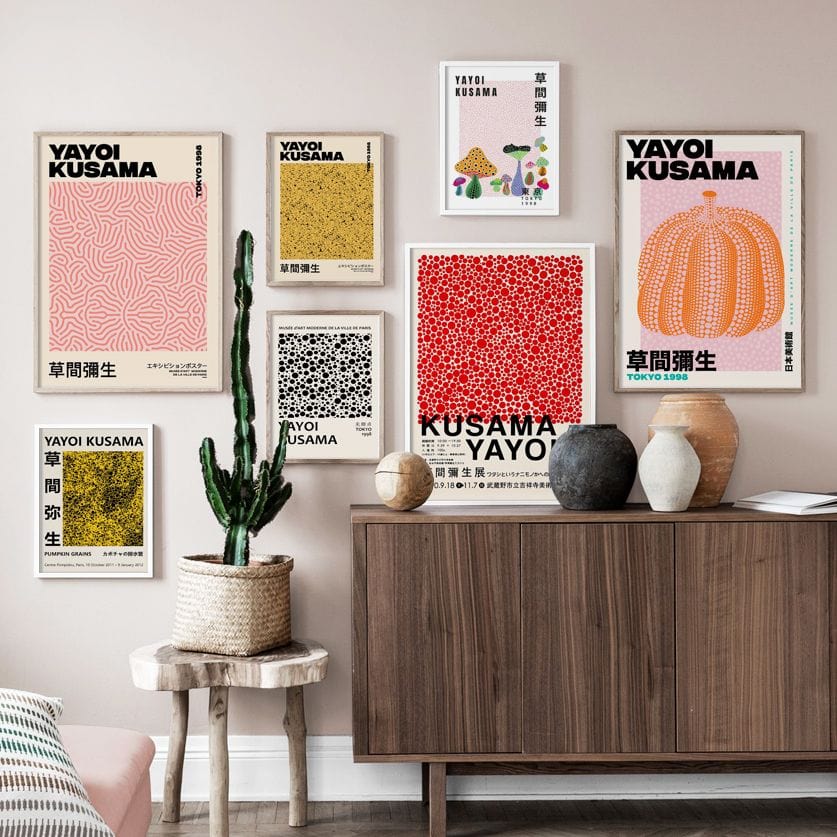 Canvanation Affiche Abstrait Multicolore Contemporain