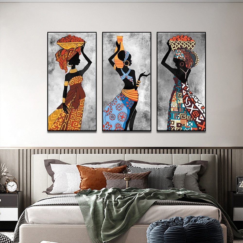 Canvanation Peinture Africaine Femme