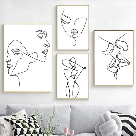 Canvanation Affiche Minimaliste Femme