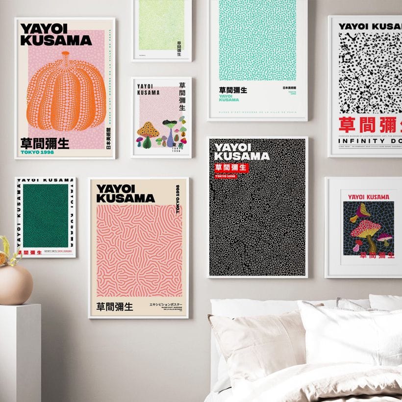 Canvanation Affiche Abstrait Multicolore Contemporain