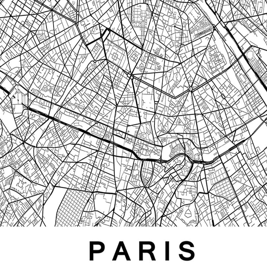 Canvanation Map Monde Affiche