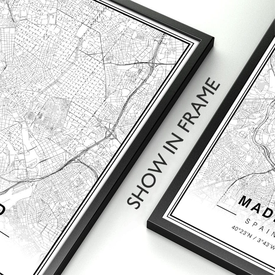 Canvanation Map Monde Affiche