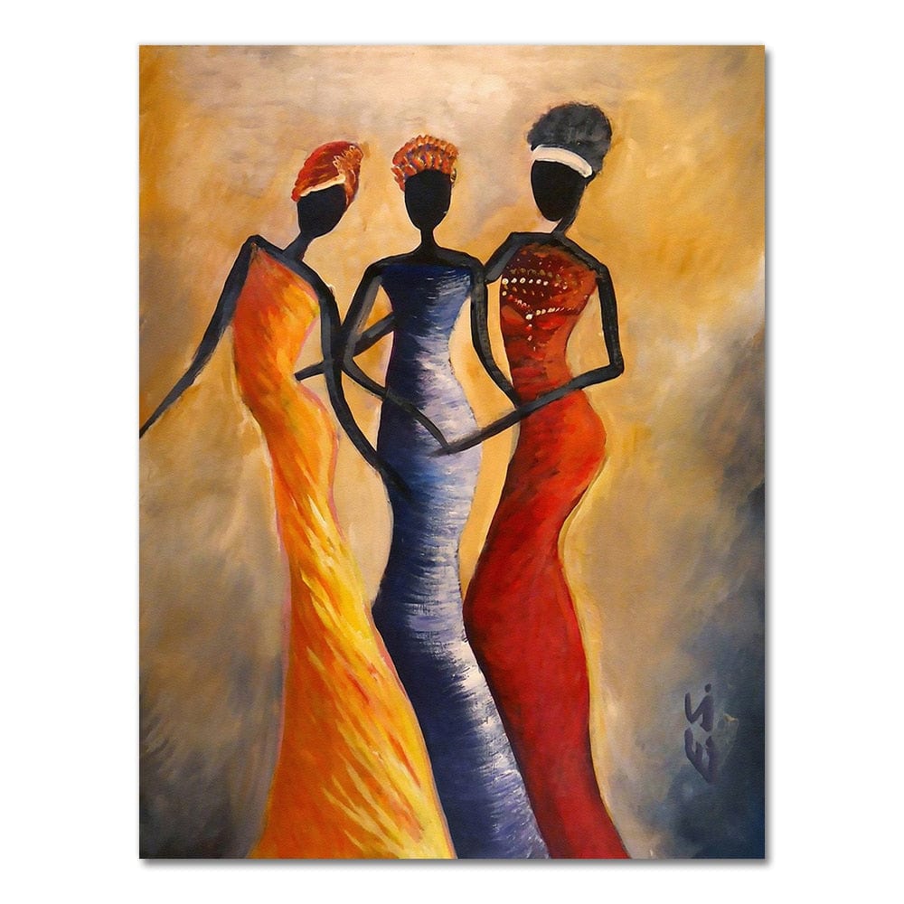 Canvanation A4 21x30cm / 2189-01 Peinture Africaine Contemporaine