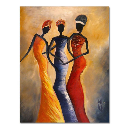 Canvanation A4 21x30cm / 2189-01 Peinture Africaine Contemporaine