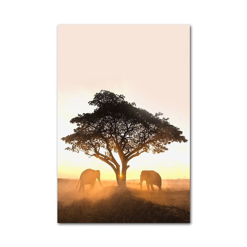 Canvanation 50x75cm Peinture Eléphant Abstrait