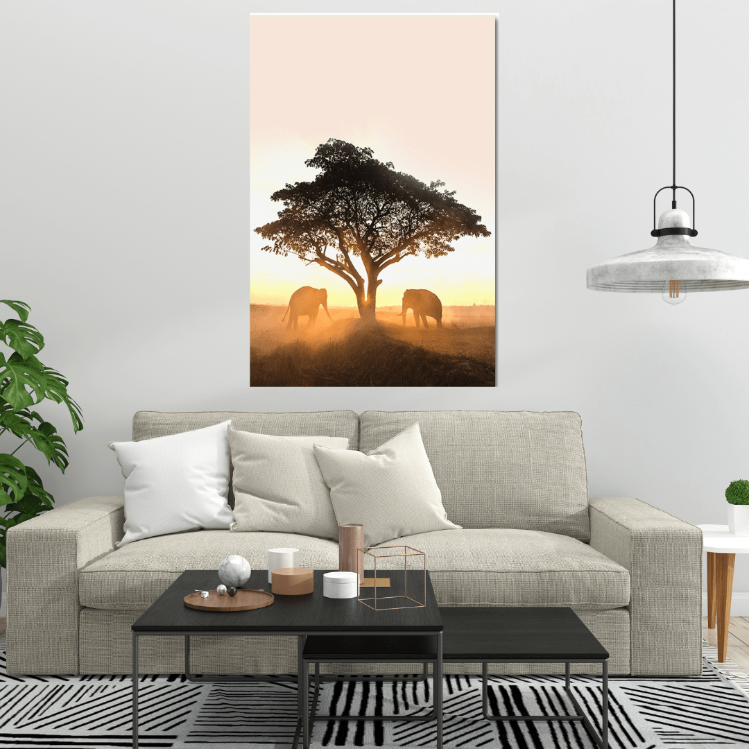 Canvanation Peinture Eléphant Abstrait