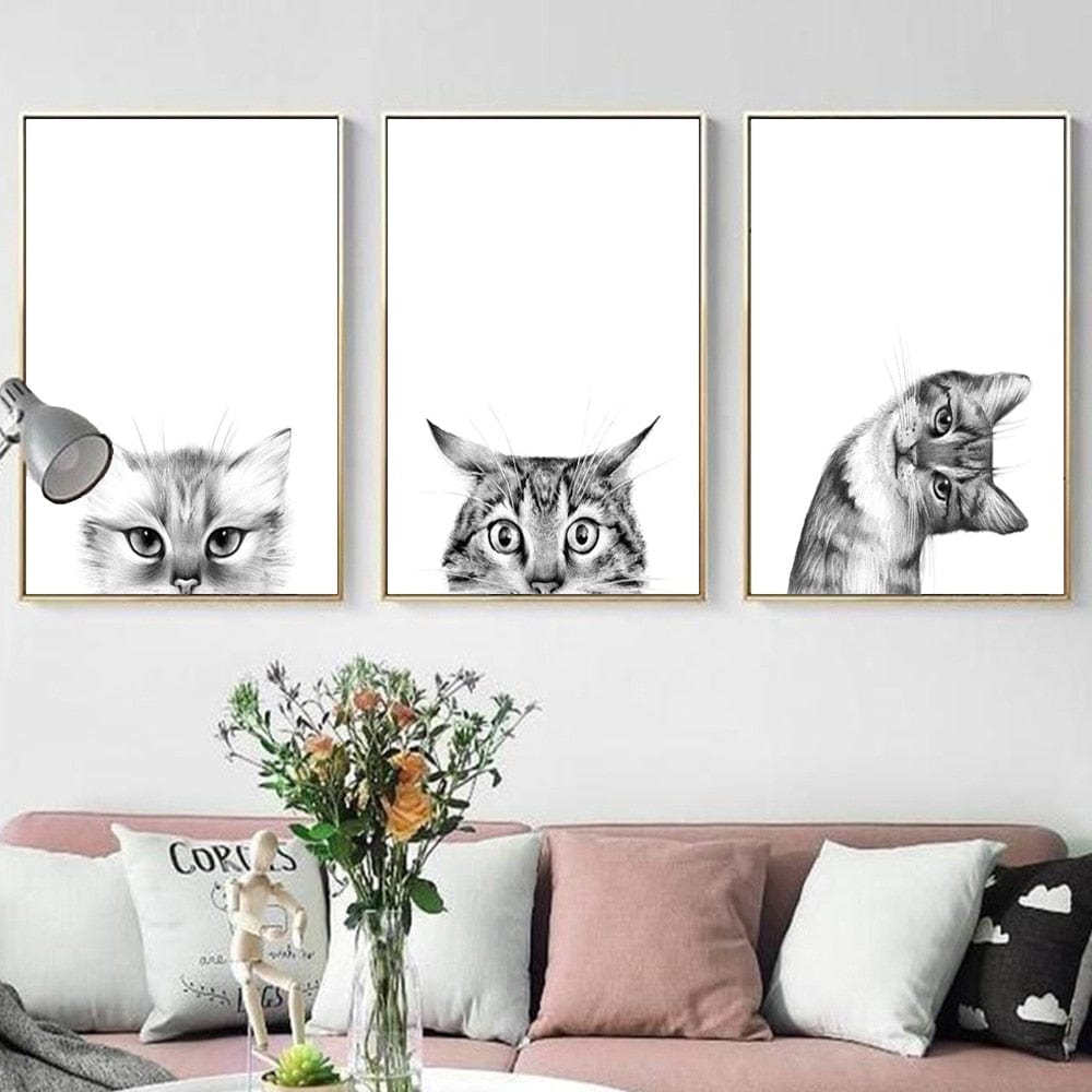 Canvanation Peintures Chats Stylisés