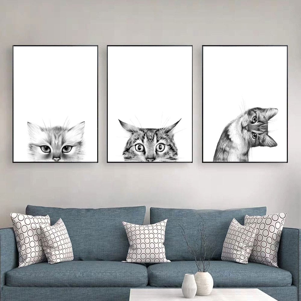 Canvanation Peintures Chats Stylisés