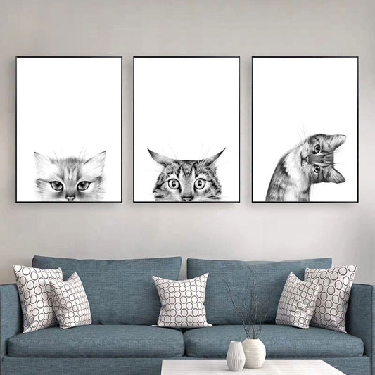 Canvanation Peintures Chats Stylisés