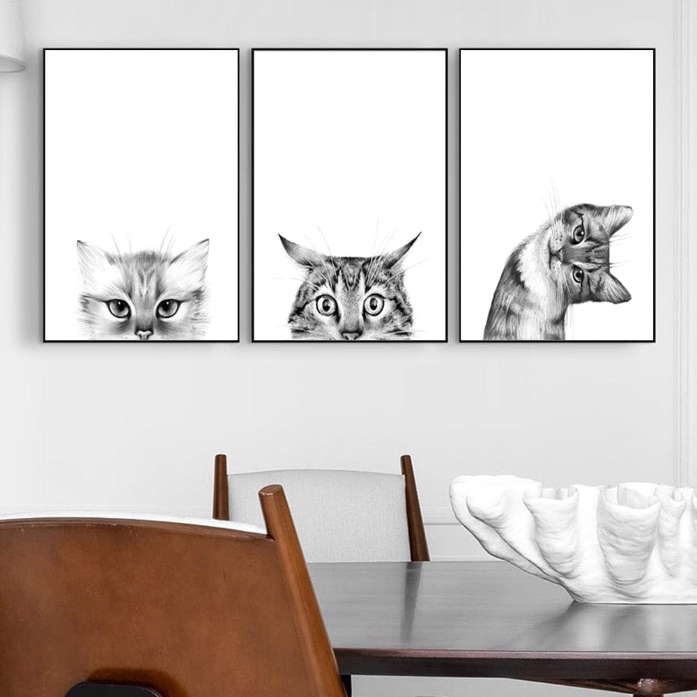 Canvanation Peintures Chats Stylisés