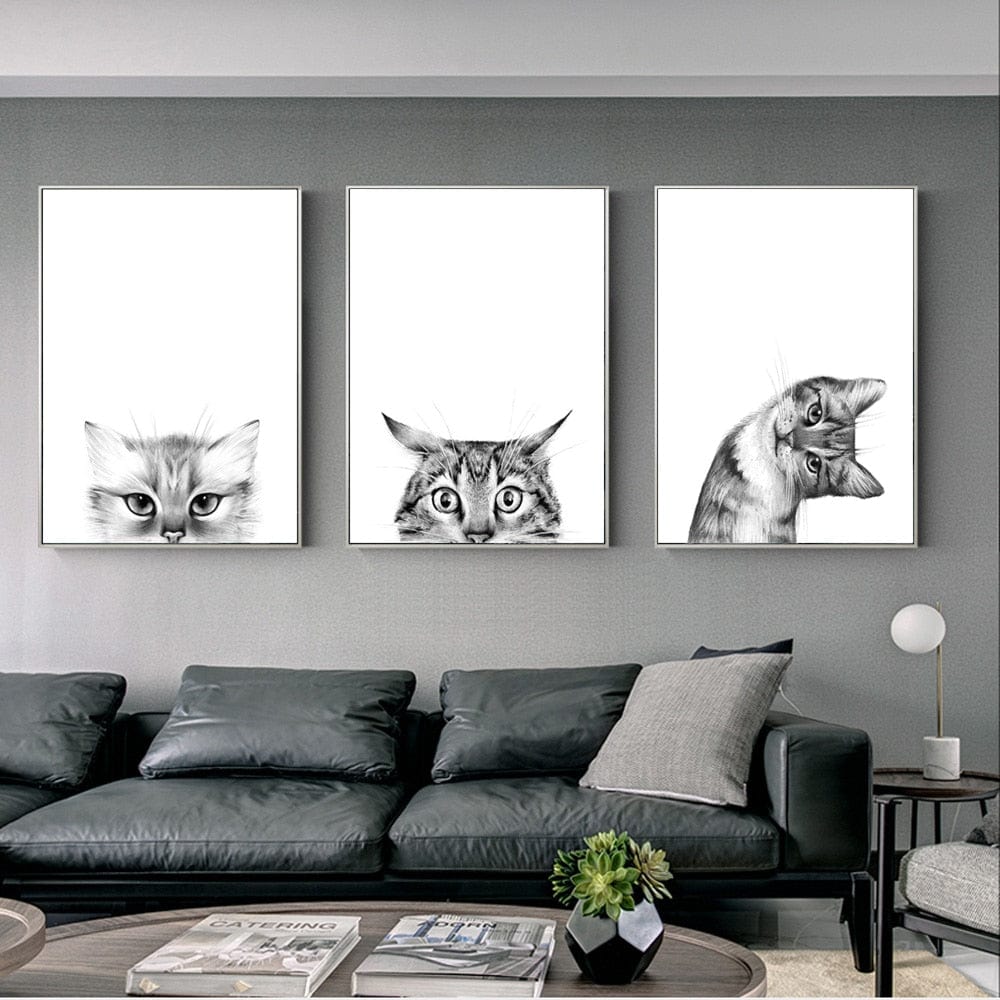 Canvanation Peintures Chats Stylisés