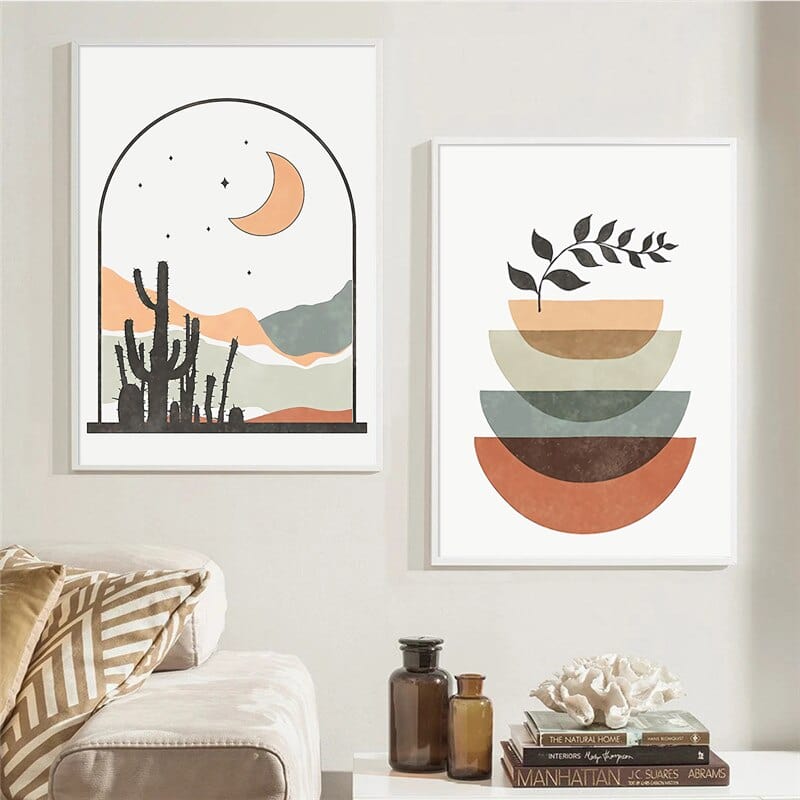 Canvanation Peinture Abstraite Soleil