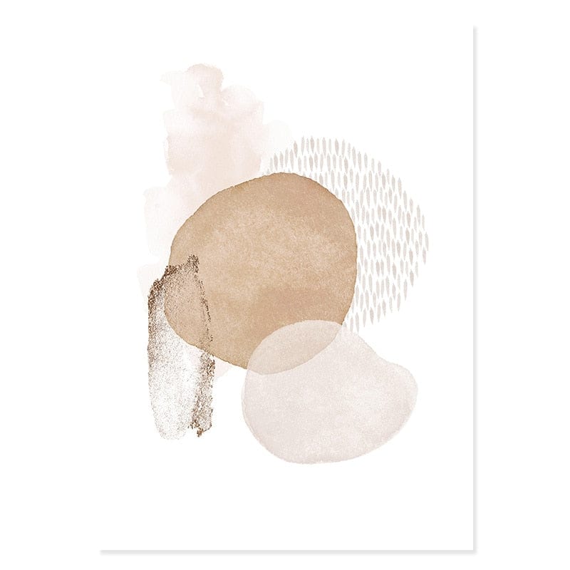 Canvanation 50x70 cm / Beige C Affiche Abstrait Grand Format