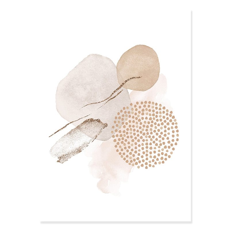 Canvanation 50x70 cm / Beige B Affiche Abstrait Grand Format