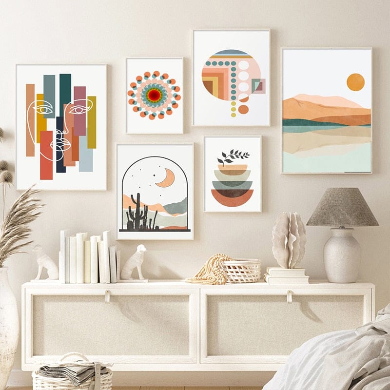 Canvanation Peinture Abstraite Soleil