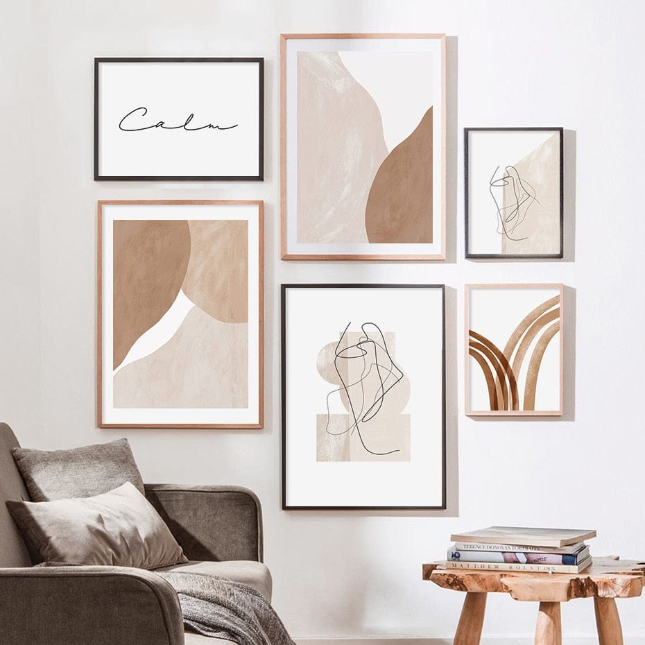 Canvanation Peinture Abstraite Beige