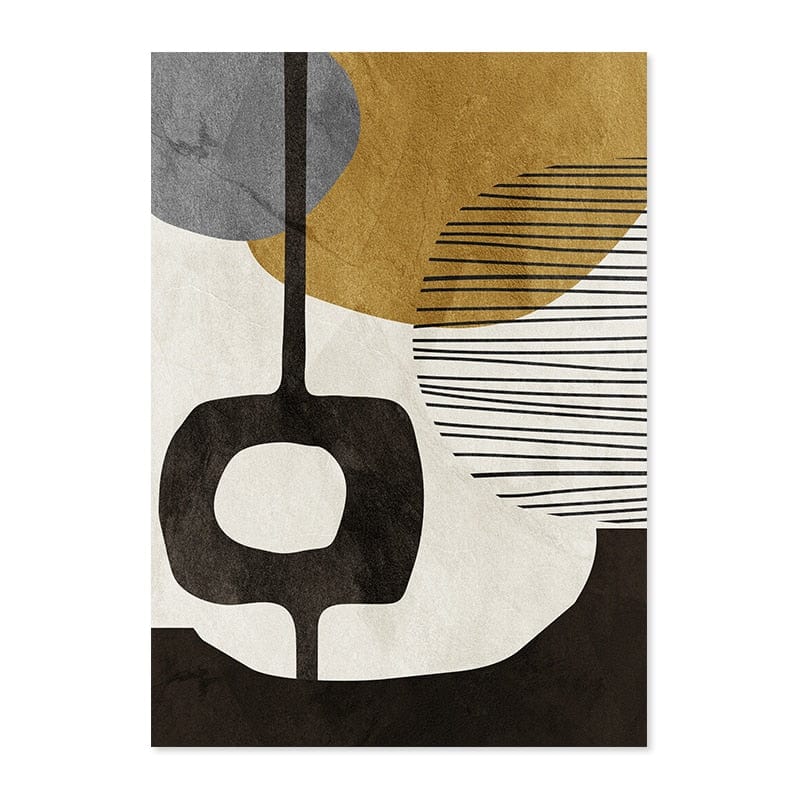 Canvanation 40x60 cm / PICTURE C Affiche Abstraite Noir Et Blanc