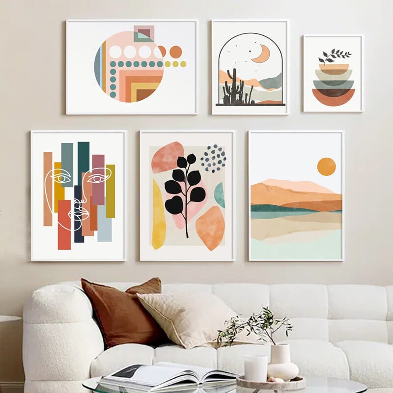 Canvanation Peinture Abstraite Soleil