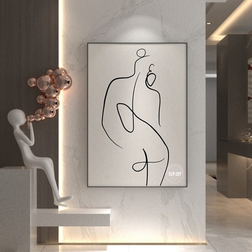 Canvanation 100x180cm / G Affiche Abstrait Multicolore