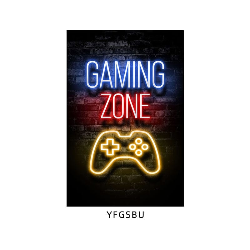 Canvanation 50x70cm / 16 Affiche "Manger, Dormir, Jouer, Répéter" Pour Gamer