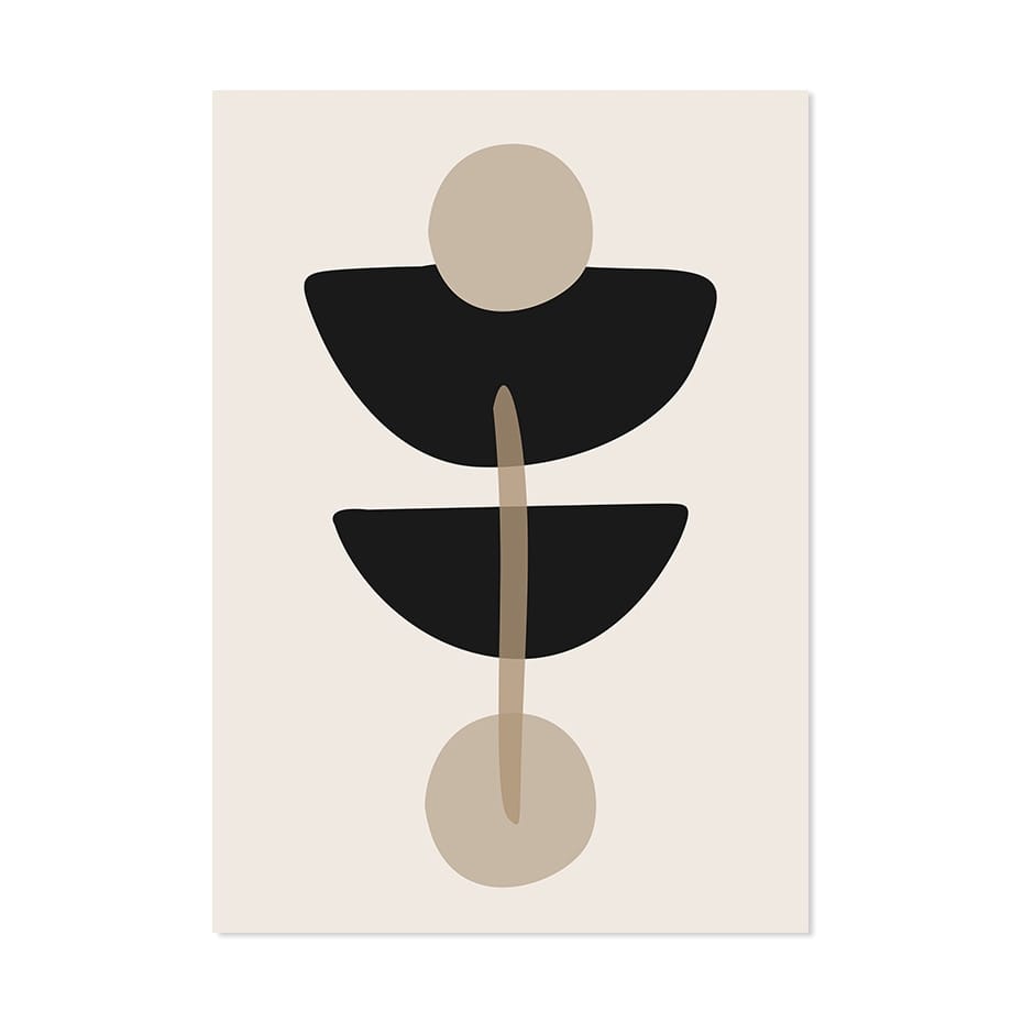 Canvanation 50x70 cm no frame / PICTURE H Peinture Abstraite Beige