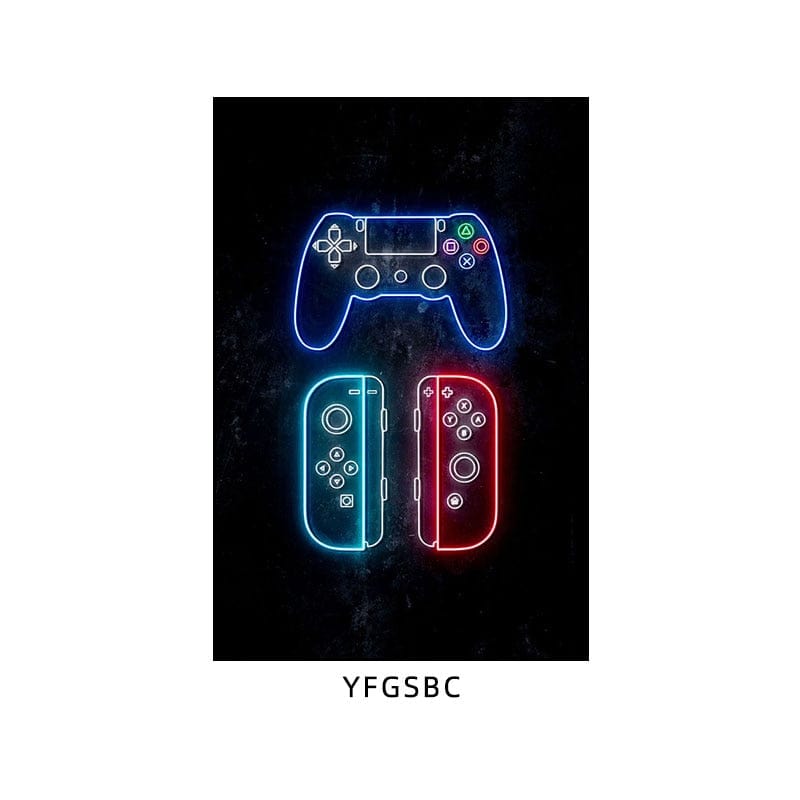 Canvanation 50x70cm / 21 Affiche "Manger, Dormir, Jouer, Répéter" Pour Gamer