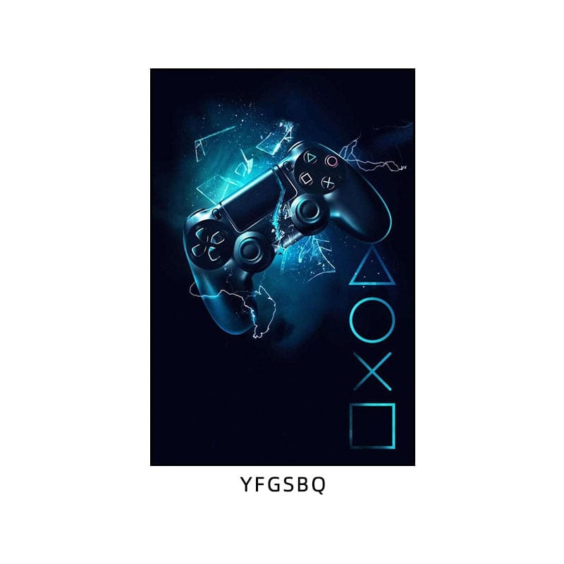 Canvanation 50x70cm / 12 Affiche "Manger, Dormir, Jouer, Répéter" Pour Gamer