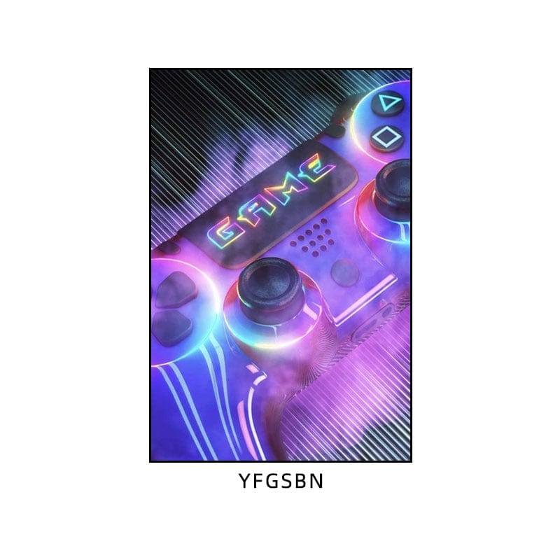 Canvanation Affiche "Manger, Dormir, Jouer, Répéter" Pour Gamer