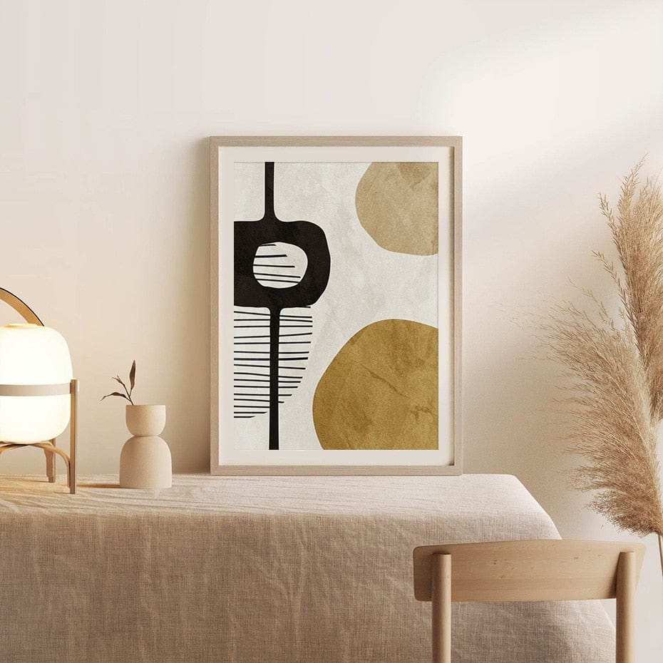 Canvanation Affiche Abstraite Noir Et Blanc