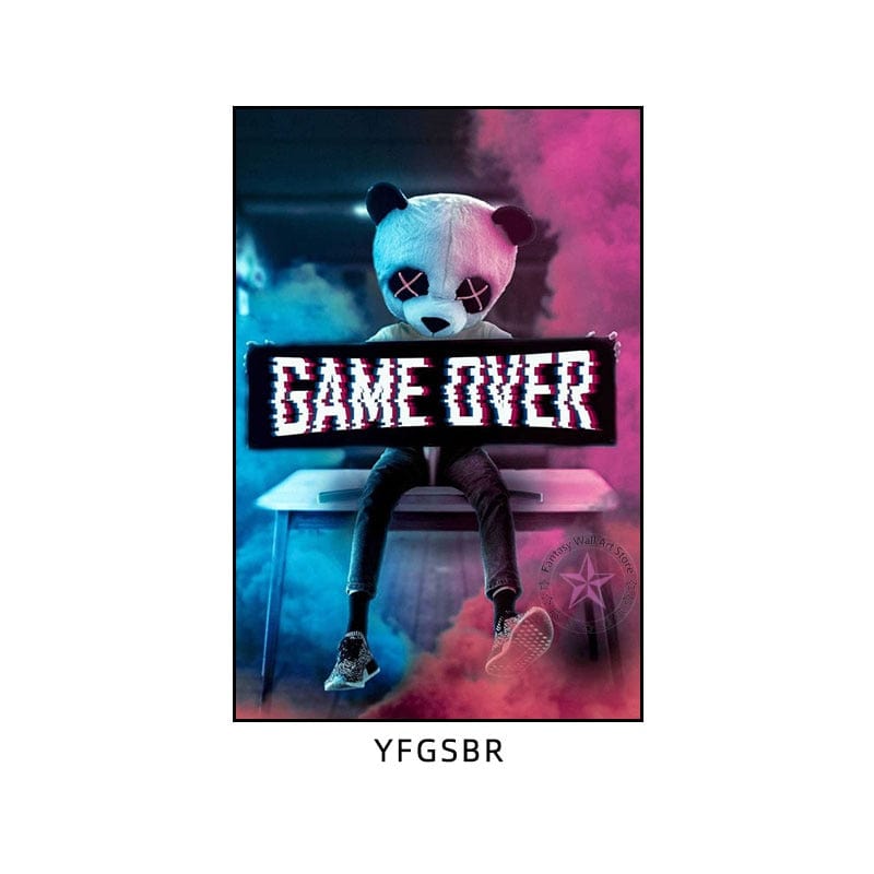 Canvanation Affiche "Manger, Dormir, Jouer, Répéter" Pour Gamer