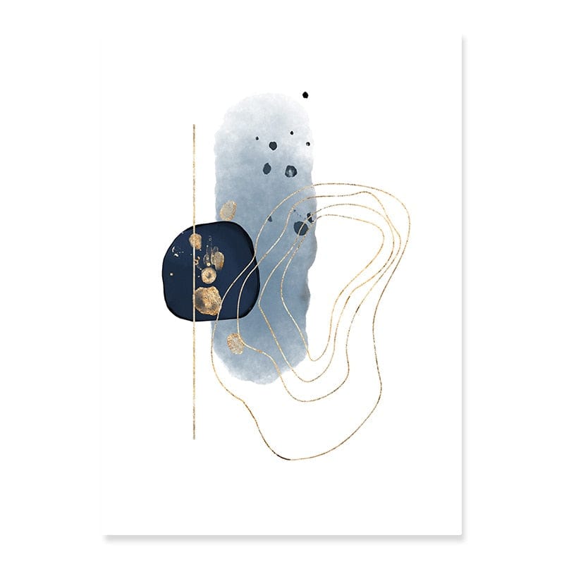 Canvanation 50x70 cm / Blue B Affiche Abstrait Grand Format