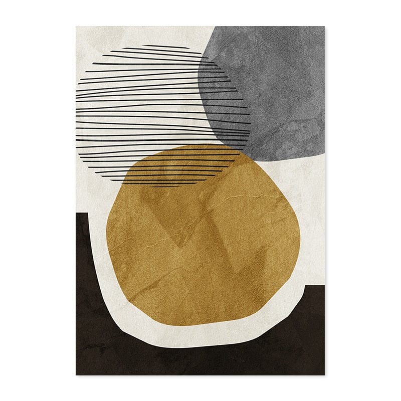 Canvanation 40x60 cm / PICTURE D Affiche Abstraite Noir Et Blanc