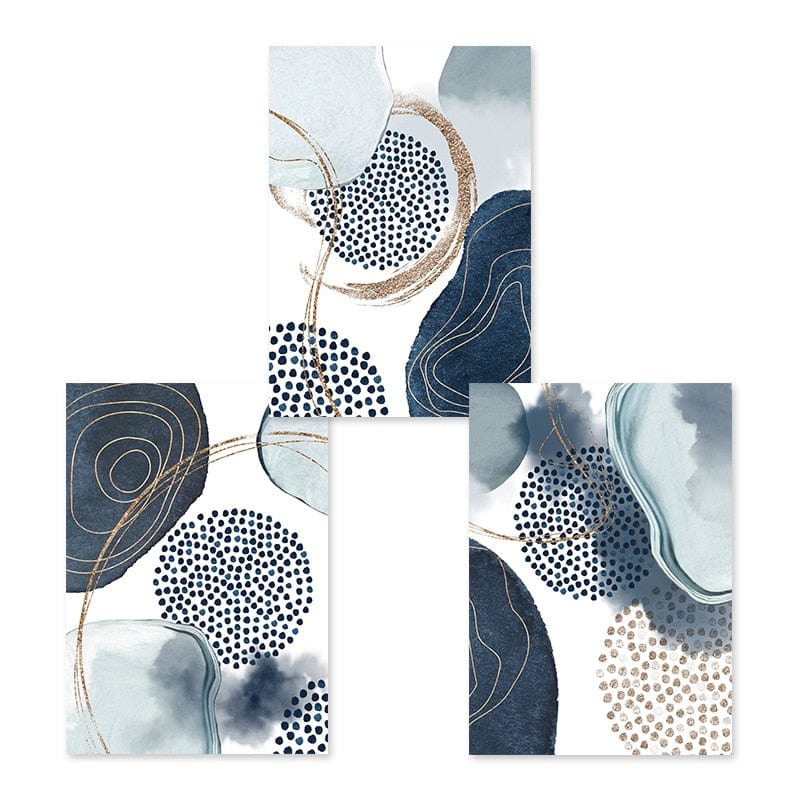 Canvanation 50x70 cm / SET6 3PCS Affiche Abstrait Grand Format
