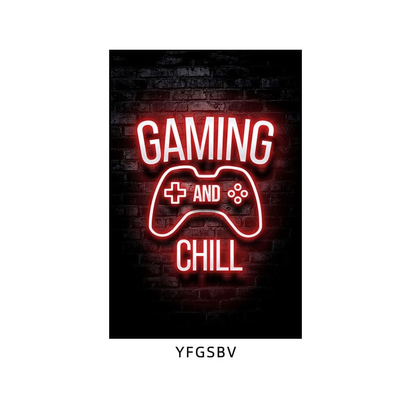 Canvanation Affiche "Manger, Dormir, Jouer, Répéter" Pour Gamer
