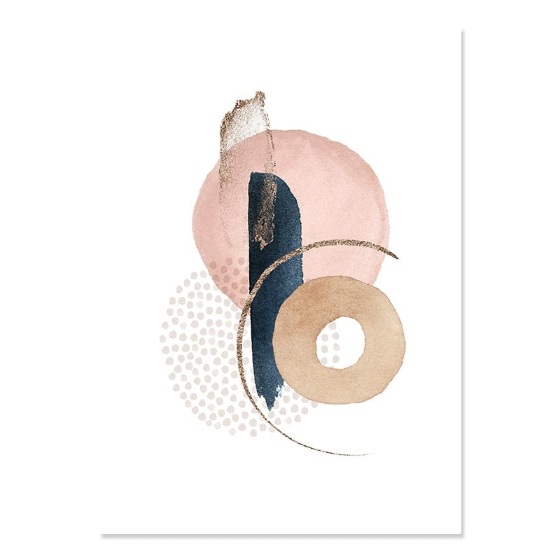 Canvanation 50x70 cm / Beige Blue B Affiche Abstrait Grand Format