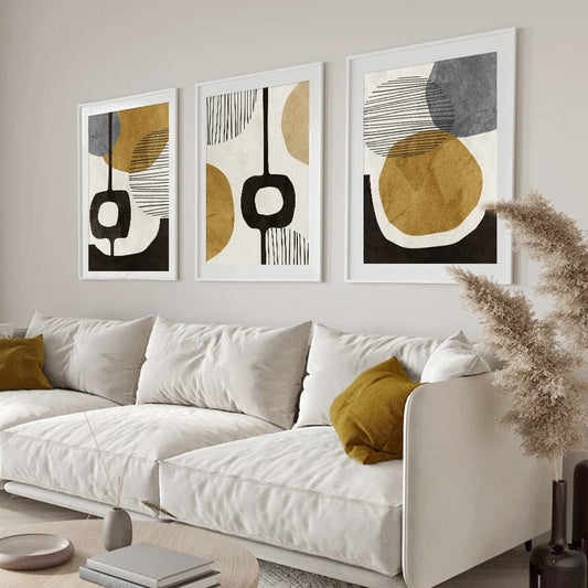 Canvanation Affiche Abstraite Noir Et Blanc