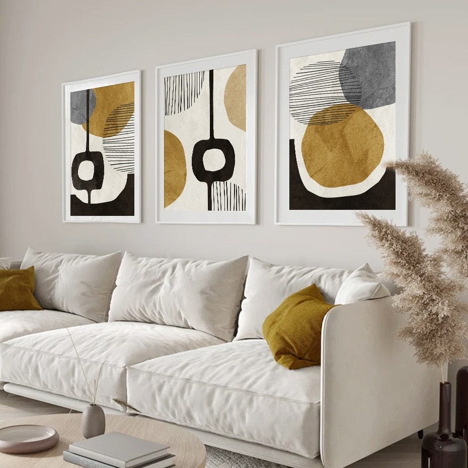 Canvanation Affiche Abstraite Noir Et Blanc