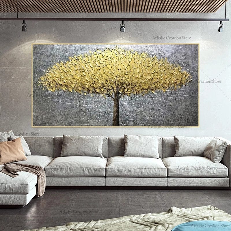 Canvanation Poster Arbre De Vie Doré