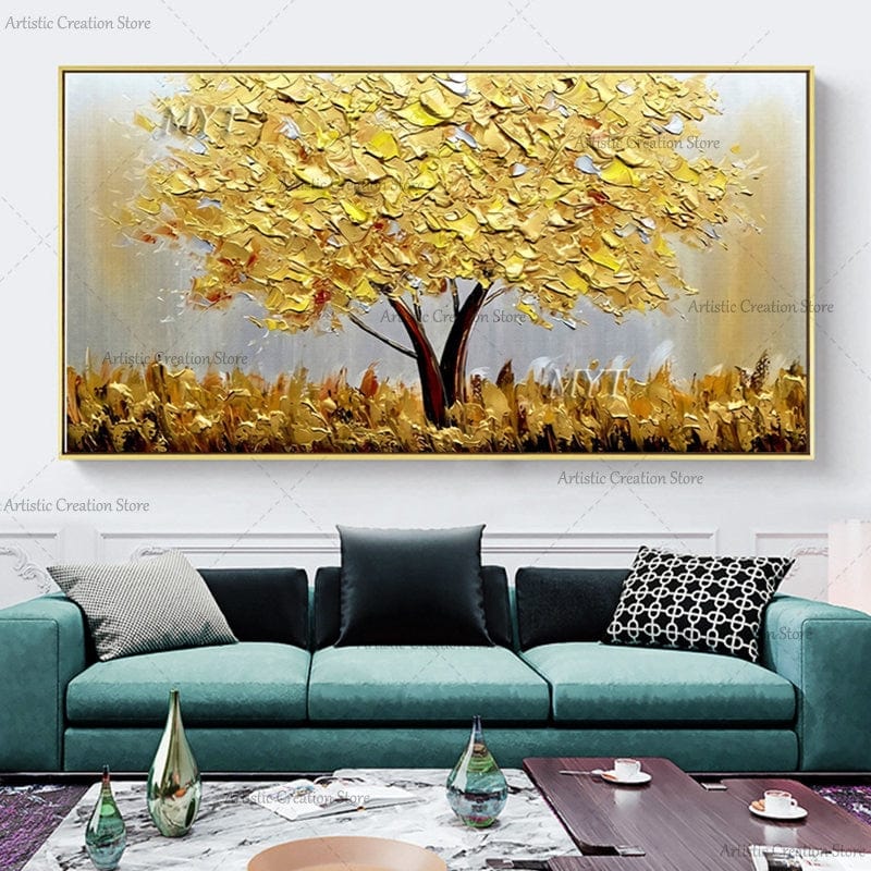 Canvanation Poster Arbre De Vie Doré