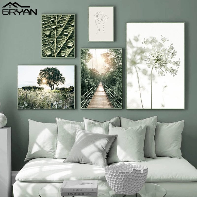 Canvanation Affiche Arbre Prairie