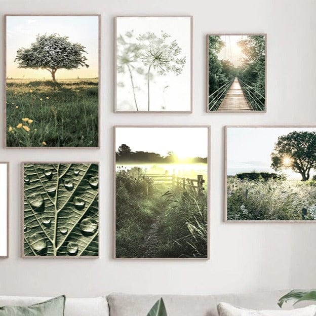 Canvanation Affiche Arbre Prairie