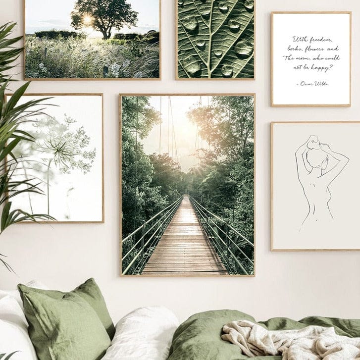 Canvanation Affiche Arbre Prairie